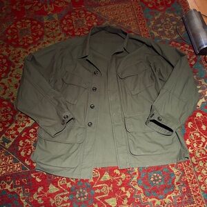 Drakes Olive Green Military Field Jacket